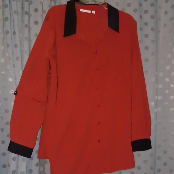 Susan Graver Button Down 2x - Picture 1 of 9